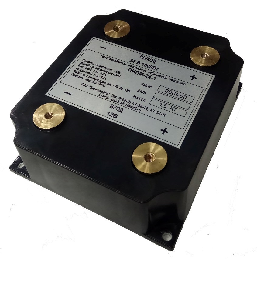 Преобразователь напряжения с 12v на 24v